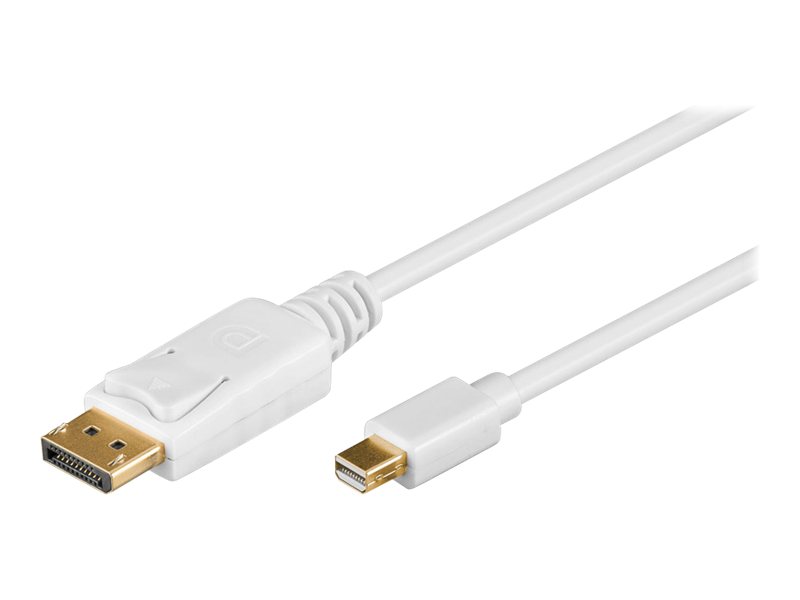 Mini Displayport Plug Shape Goobay | Mini DisplayPort adapter cable 1.2 | White | Mini DisplayPort ...