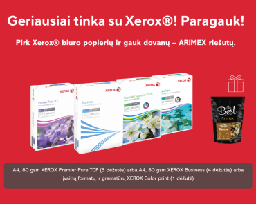 Xerox biuro popieriaus akcija